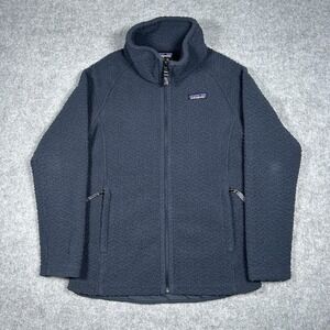 Patagonia W's Diamond Capra Jacket Men's Size xs Grey Fleece Full Zip‎ Mock Neck